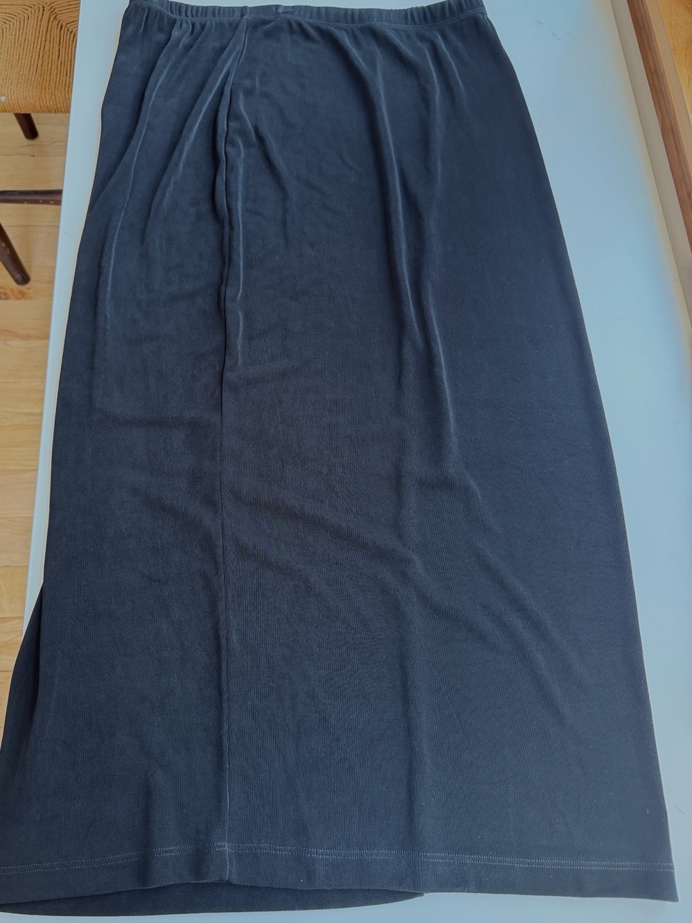 Chico’s Travelers Black Pull-On Maxi Skirt – Size 2
